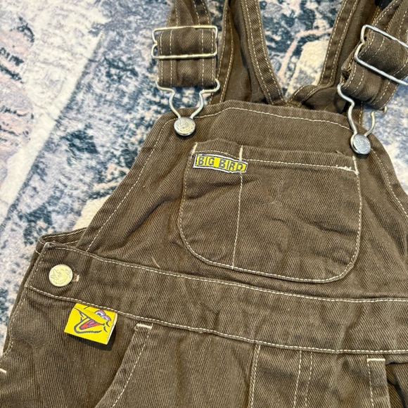 VTG Rare Sesame Street Big Bird Corduroy Overalls 4T | 90s Kidcore Brown Y2K - Picture 4 of 9